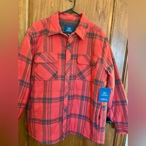 NWT George brand plaid Shacket men size large